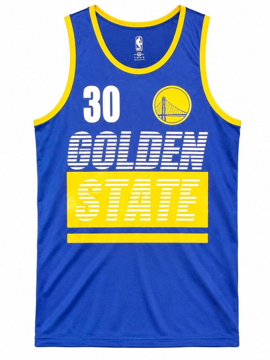 Ultra Game Other - Steph Curry #30 Golden State Warriors NBA Jersey Blue & Yellow